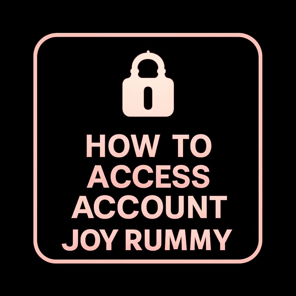 Icon representing a guide to accessing a Joy Rummy account.