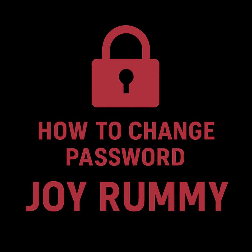 An icon representing the process of changing a password for Joy Rummy.