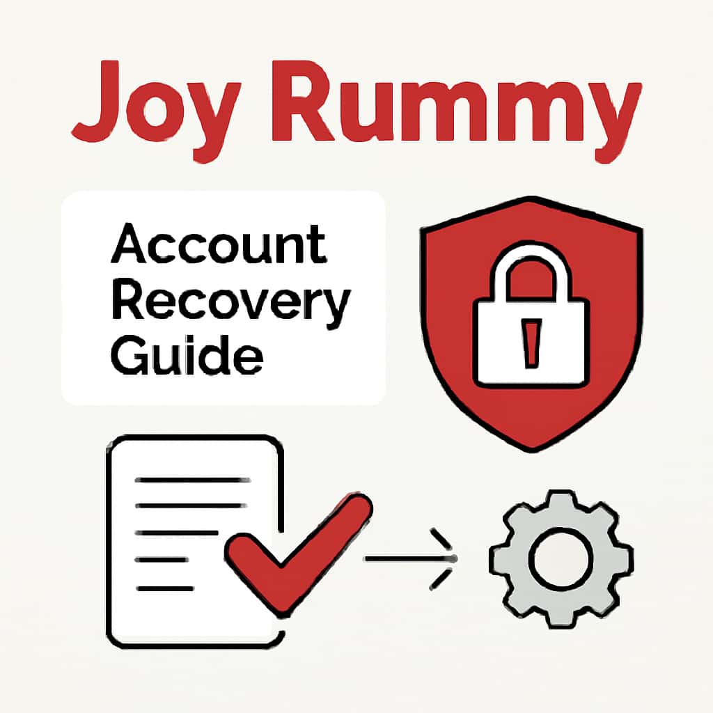 An educational diagram related to the Joy Rummy account recovery process.