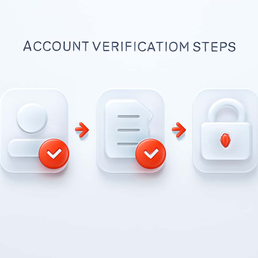 Diagram illustrating the steps for Joy Rummy account verification.