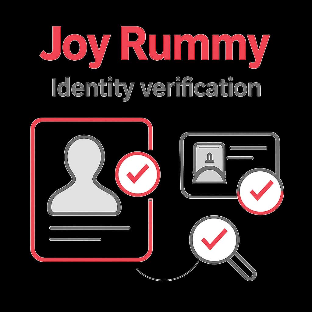Illustration explaining Joy Rummy Identity Verification.