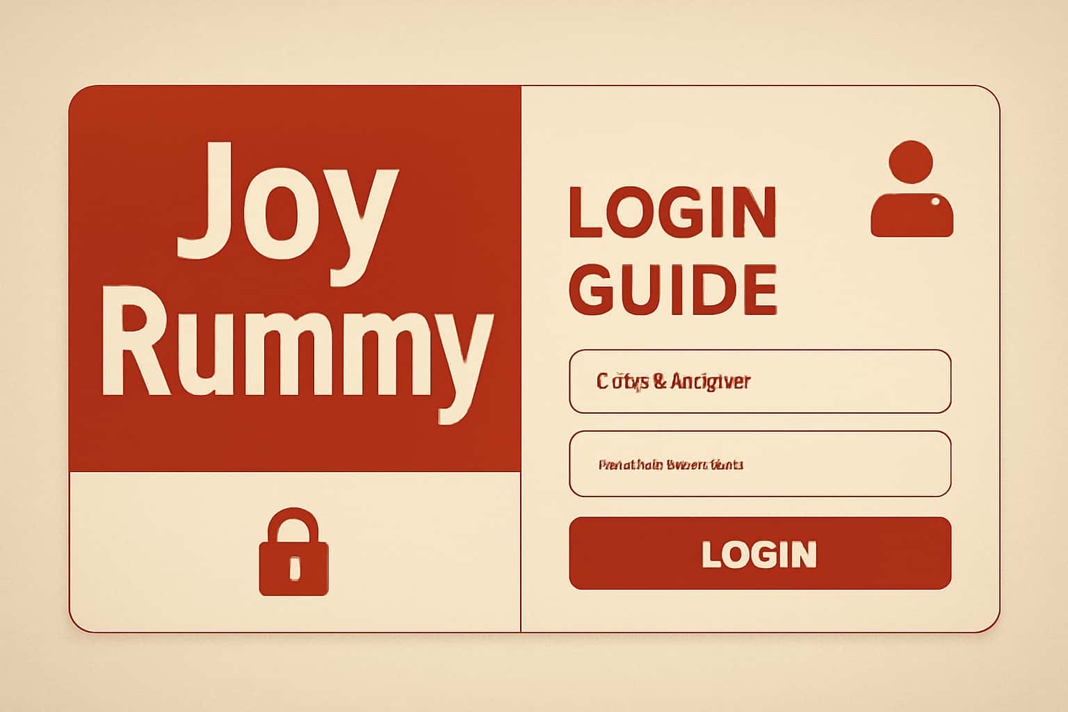 An informative landscape image depicting the Joy Rummy Login Guide.
