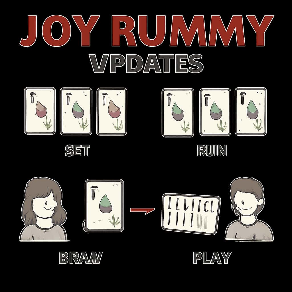 Diagram explaining All Joy Rummy Updates.