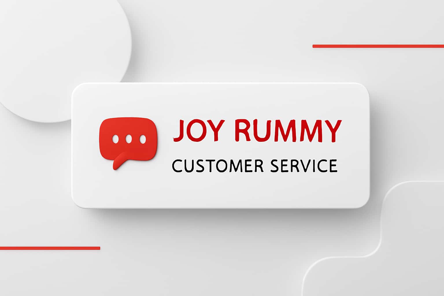 Joy Rummy Customer Service Interface
