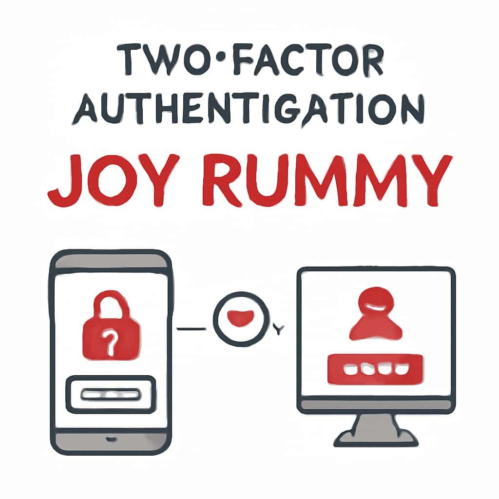 An illustrative diagram explaining Two-Factor Authentication for Joy Rummy.