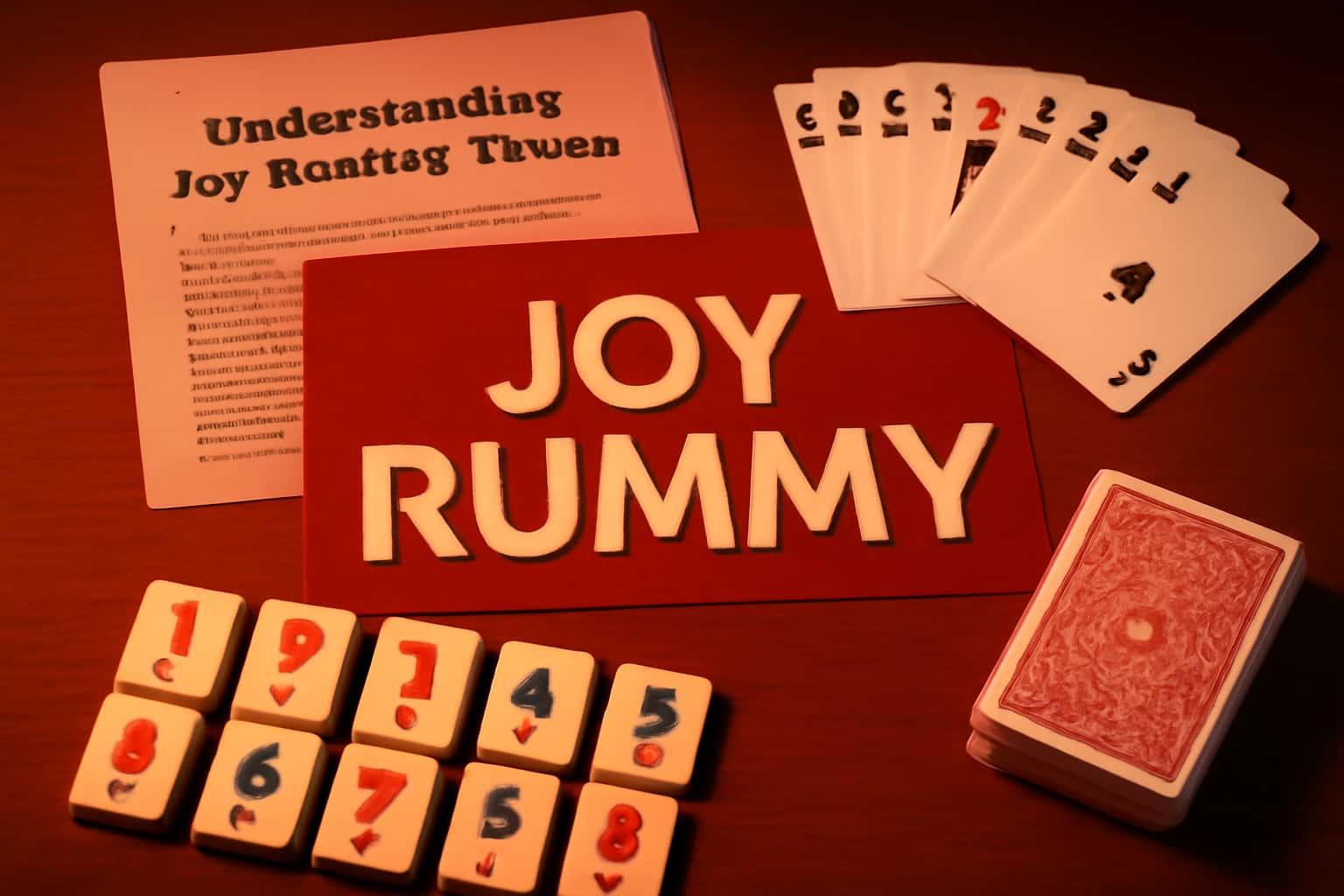 Informational scene about Understanding Joy Rummy Terms