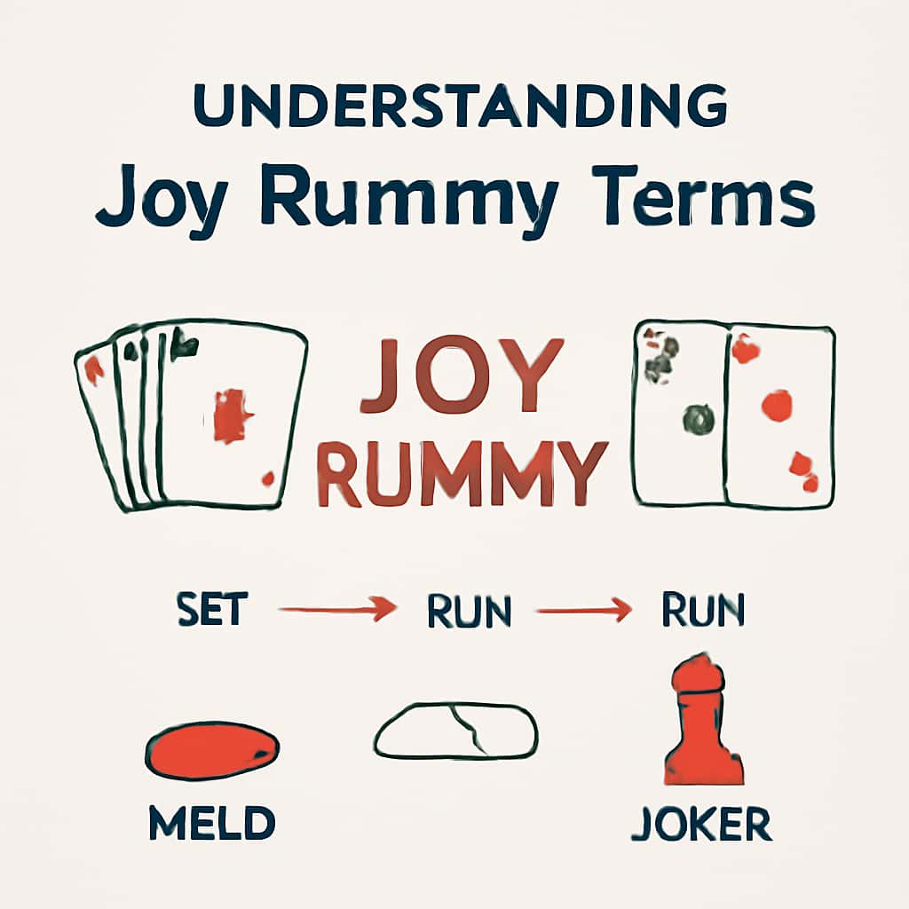 Diagram explaining Understanding Joy Rummy Terms